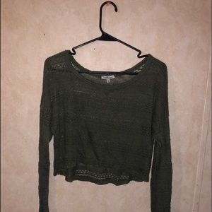 Long sleeve green shirt